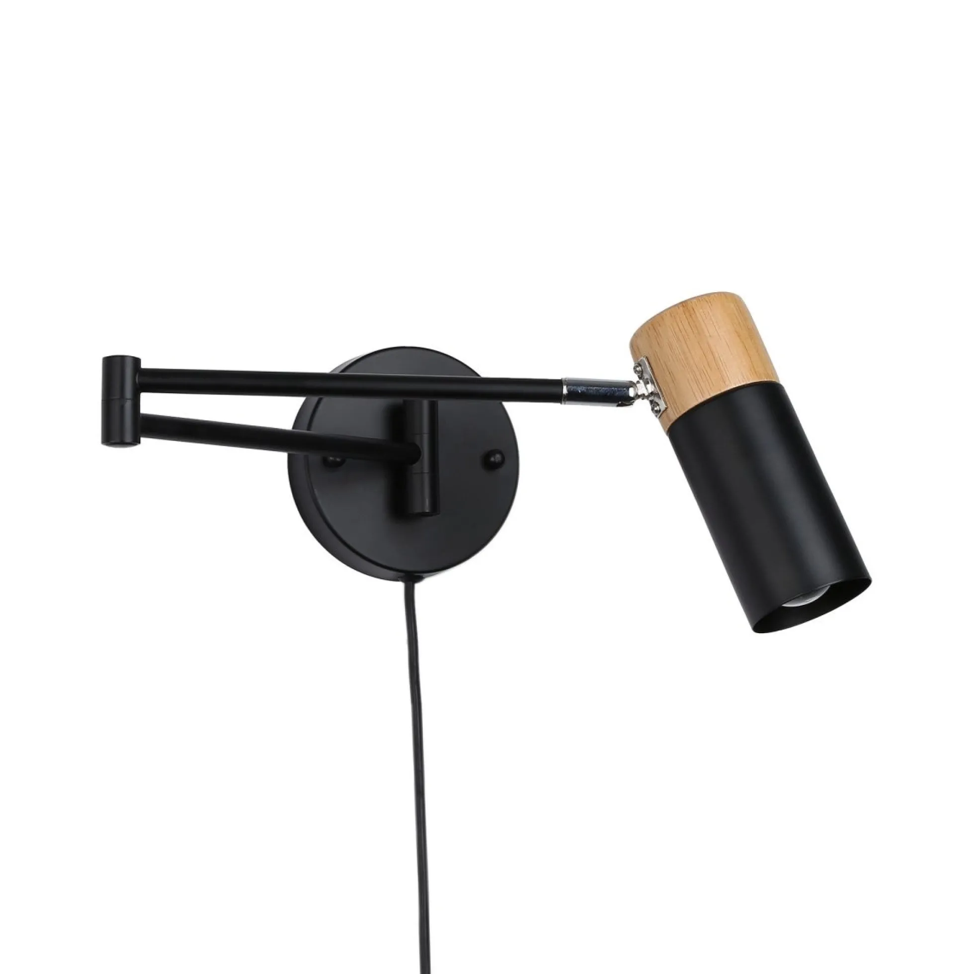 Aplique de pared extensible con cable y enchufe "Logan"