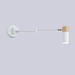 Aplique de pared extensible con cable y enchufe