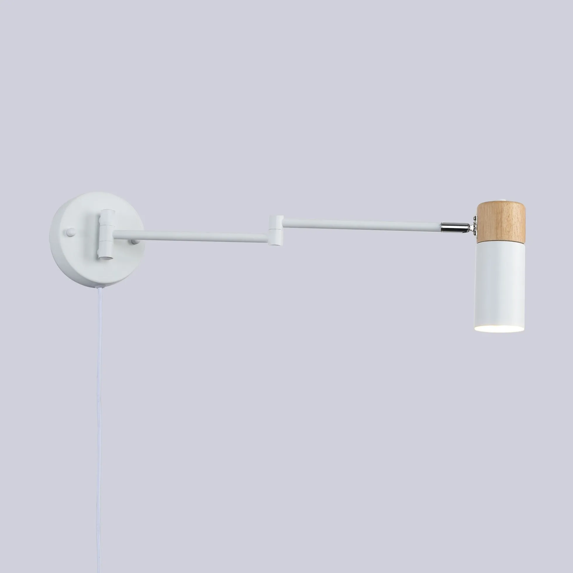 Aplique de pared extensible con cable y enchufe "Logan"