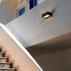 Aplique de pared exterior aluminio "Oriol" - IP44 - R7S