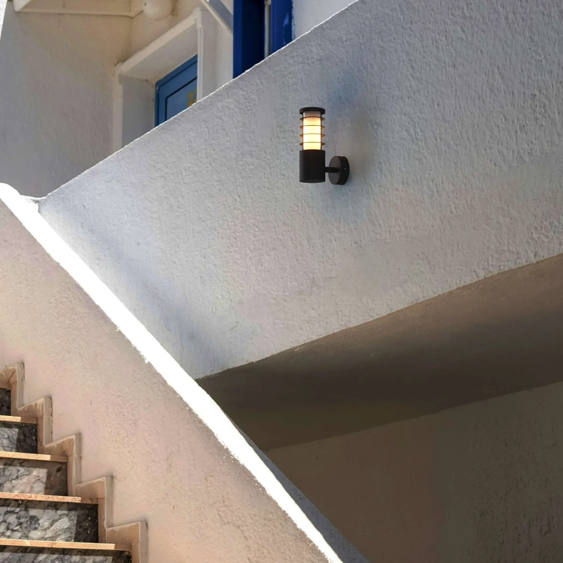 Aplique de pared exterior aluminio "Burno" - IP54 - E27