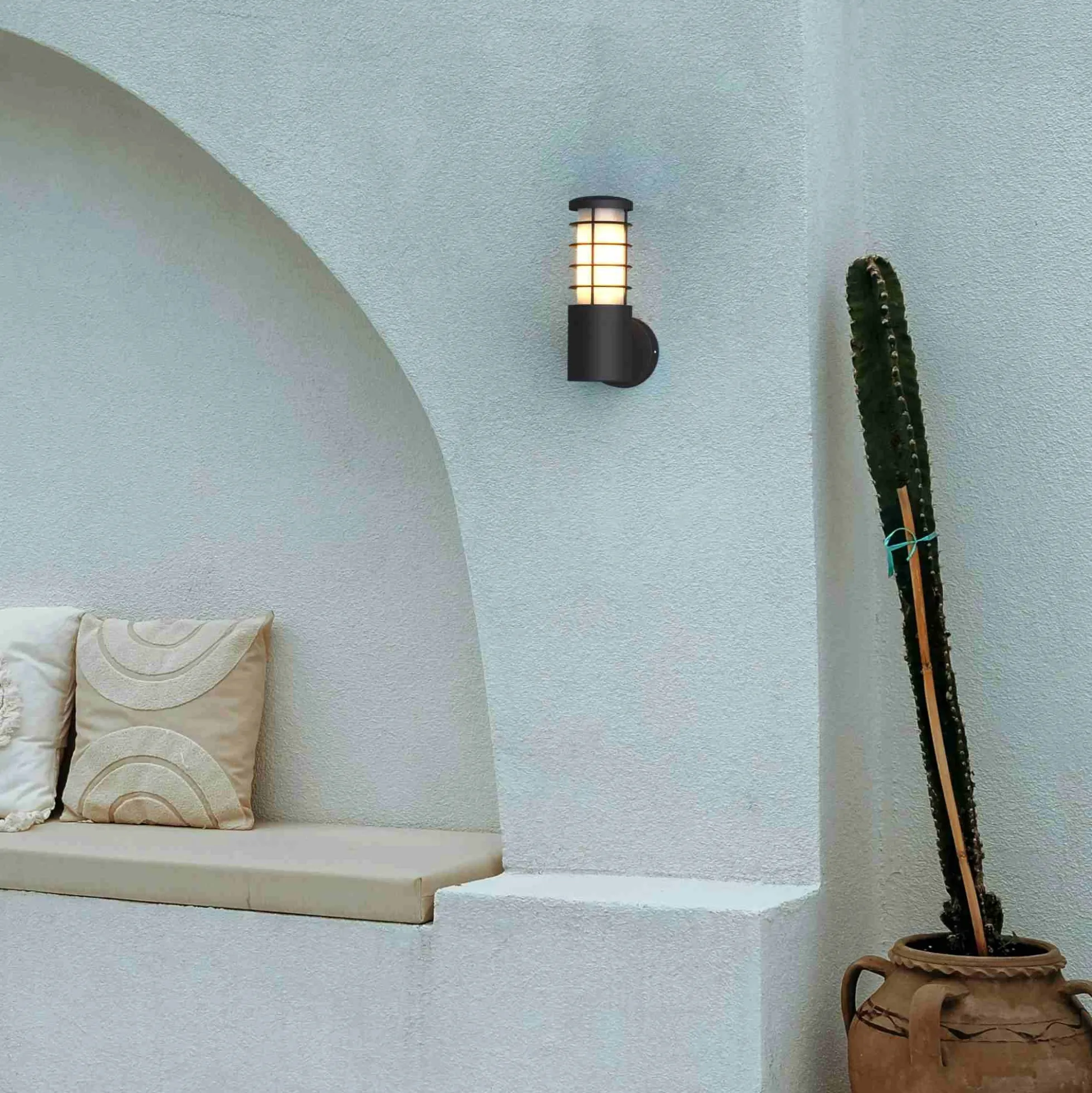 Aplique de pared exterior aluminio "Burno" - IP54 - E27