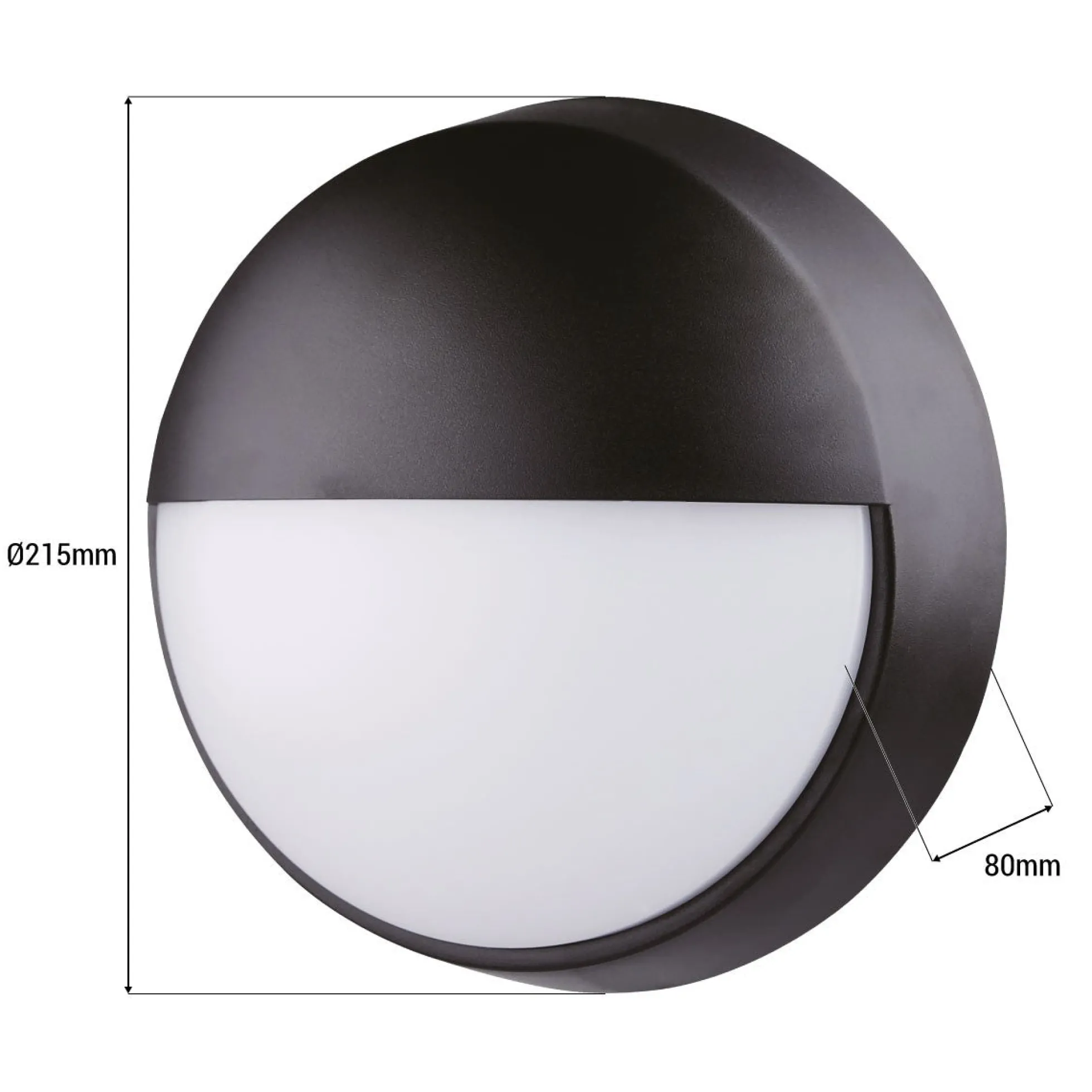 Aplique de pared exterior circular - IP54 - 110º - 10W