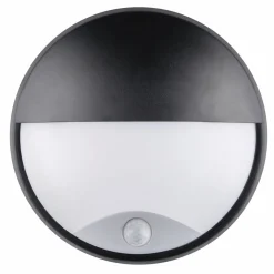 Aplique de pared exterior circular con sensor PIR - IP54 - 110º - 10W