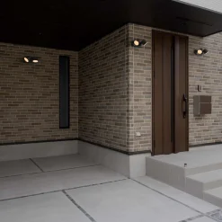 Aplique de pared exterior doble