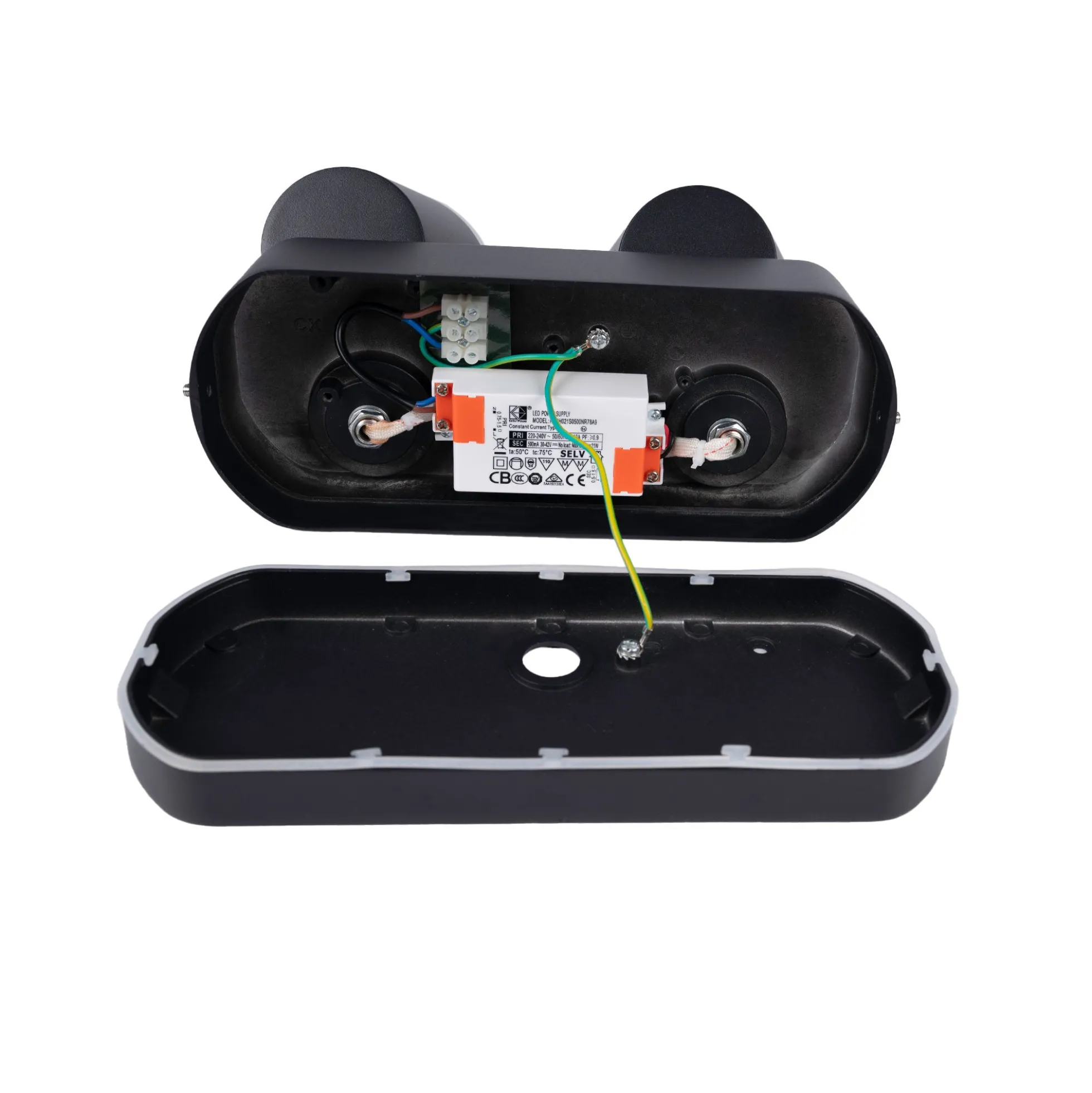 Aplique de pared exterior doble "Tura" - 20,5W - Orientable - 3000K - IP54