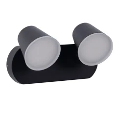 Aplique de pared exterior doble