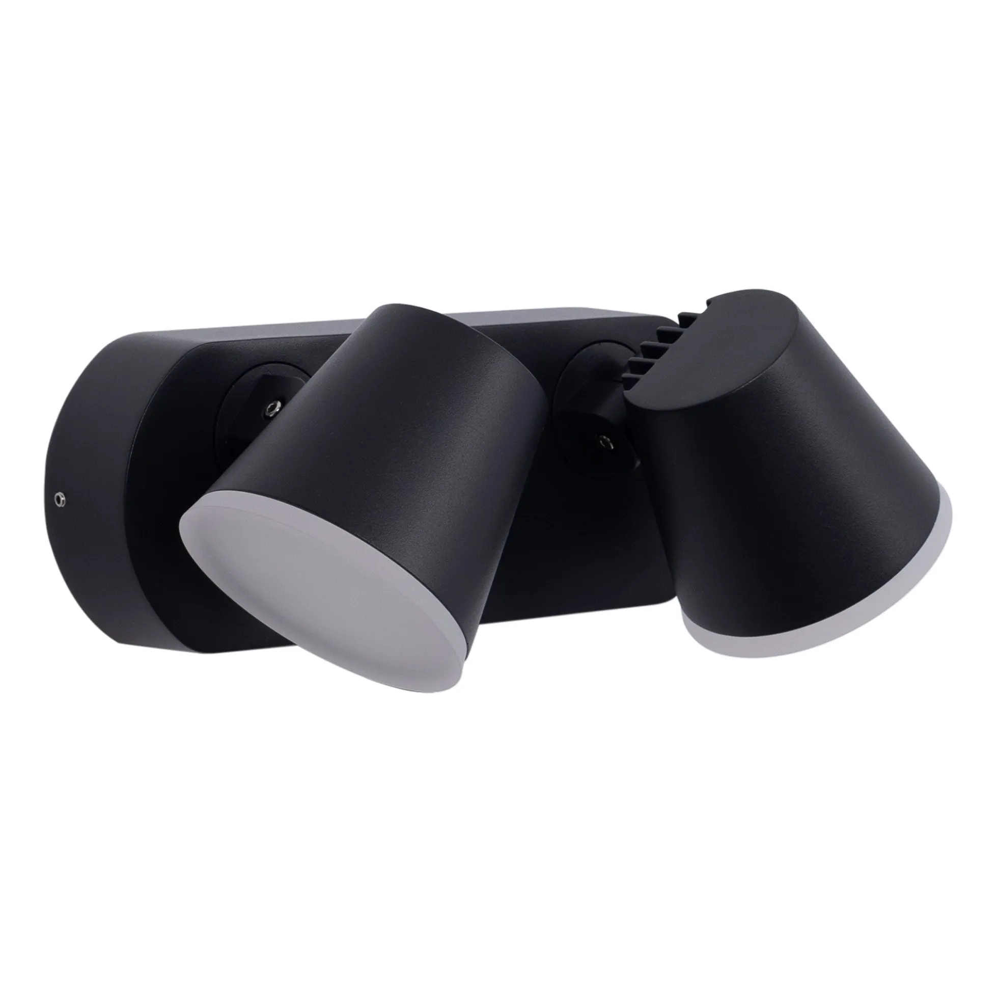 Aplique de pared exterior doble con sensor PIR "Tura" - 20,5W - Orientable - 3000K - IP54