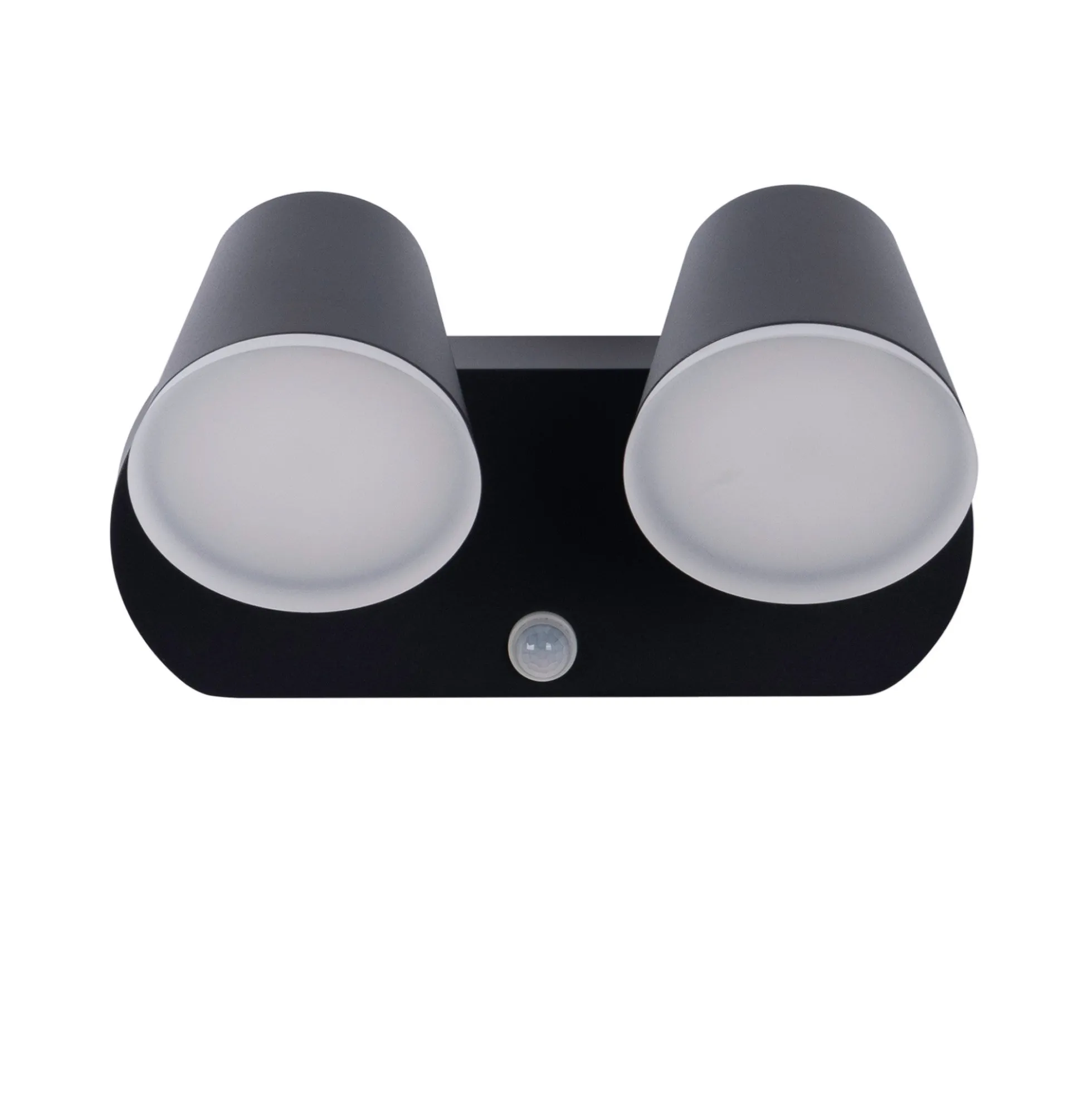 Aplique de pared exterior doble con sensor PIR "Tura" - 20,5W - Orientable - 3000K - IP54