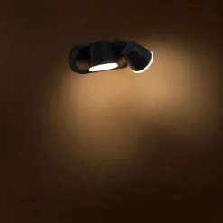 Aplique de pared exterior doble con sensor PIR