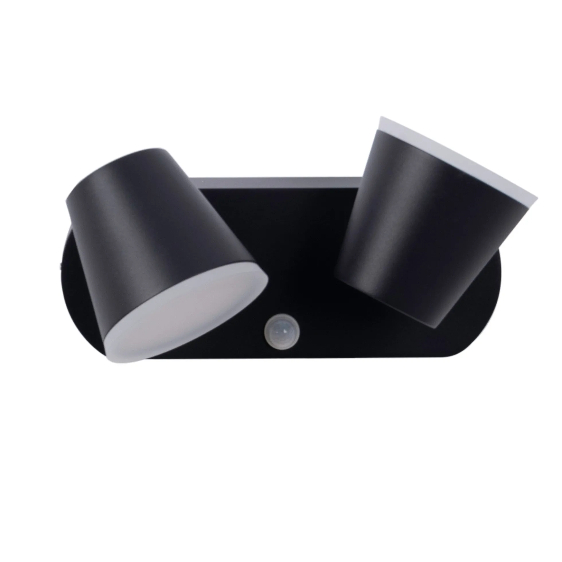 Aplique de pared exterior doble con sensor PIR "Tura" - 20,5W - Orientable - 3000K - IP54