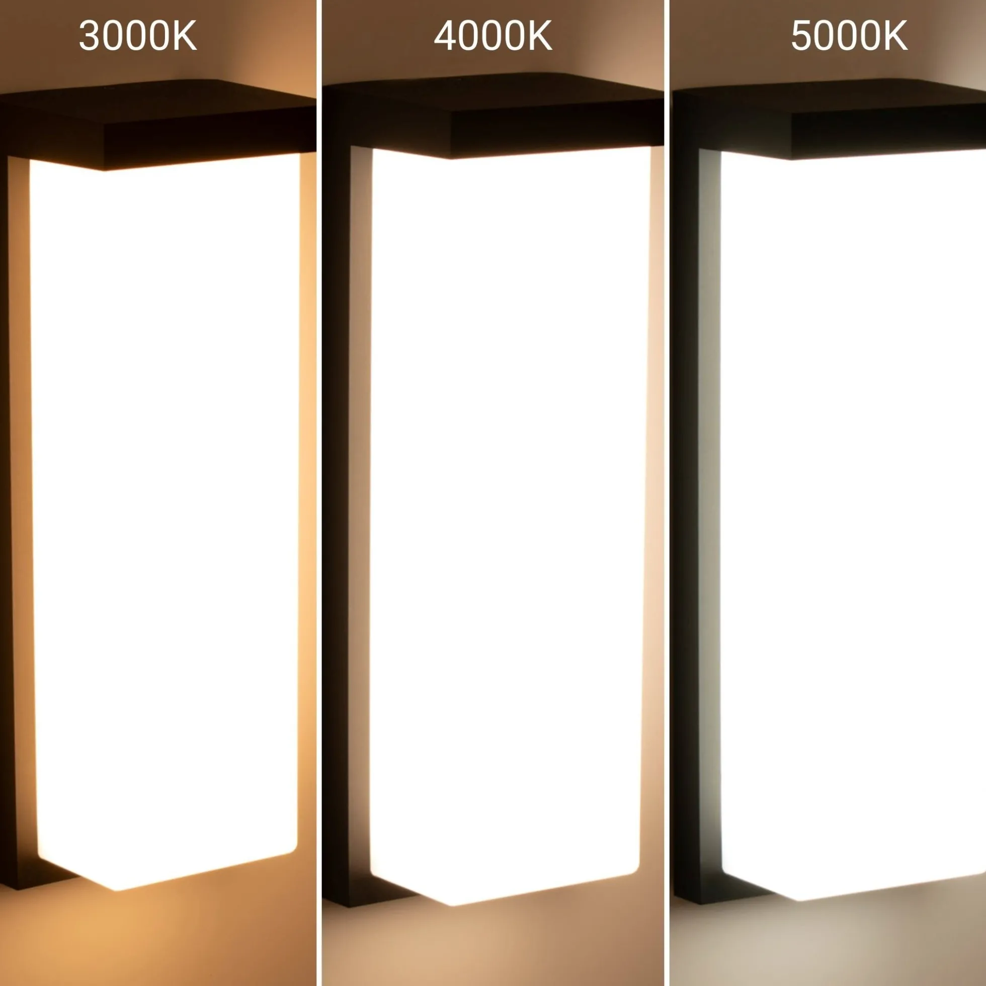 Aplique de pared exterior en aluminio "Retal" - Potencia ajustable: 18W-20W-22W - CCT- IP65
