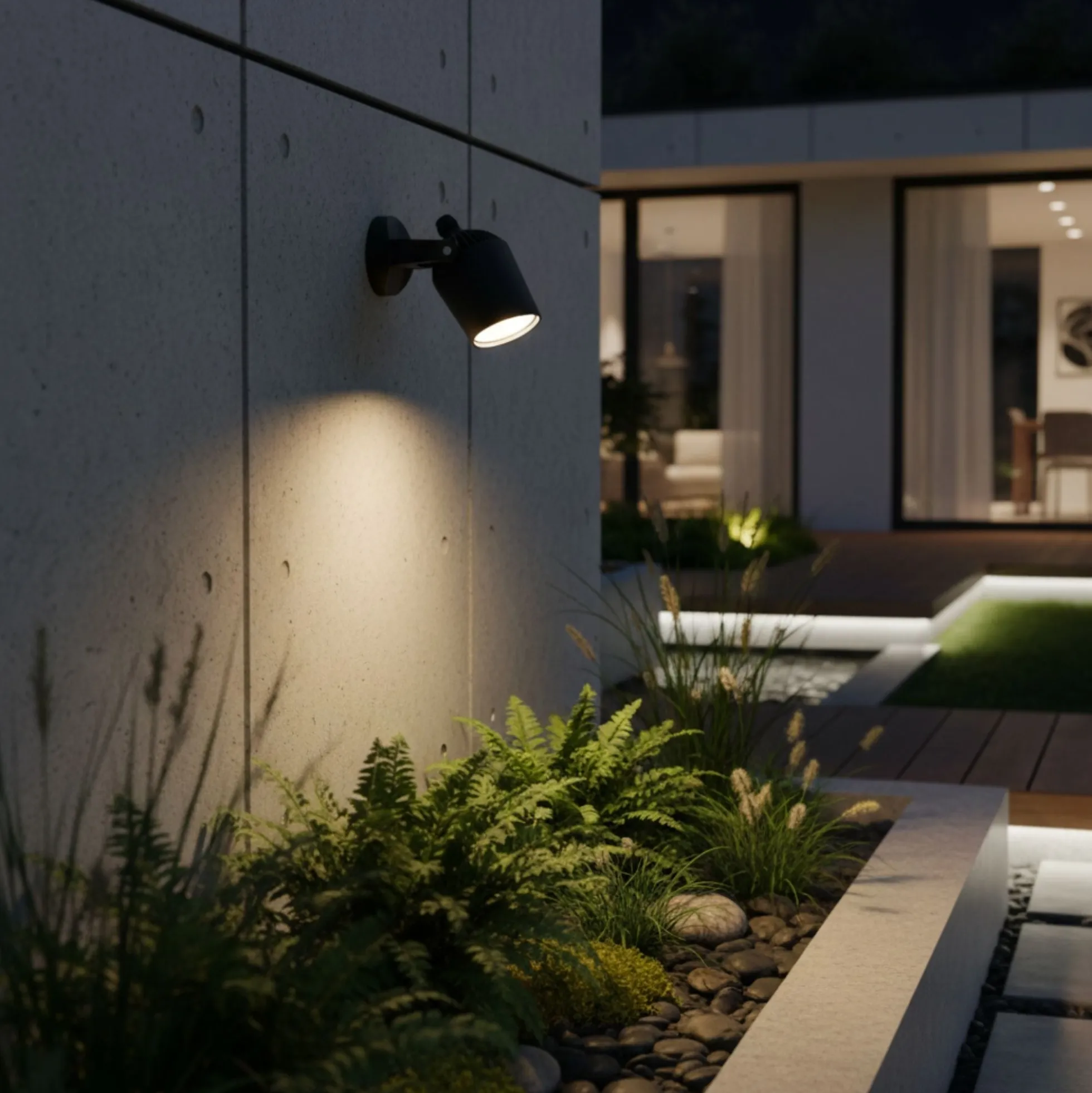Aplique de pared exterior FUMAGALLI "MINITOMMY-EL" - GU10 - 3,5W - CCT