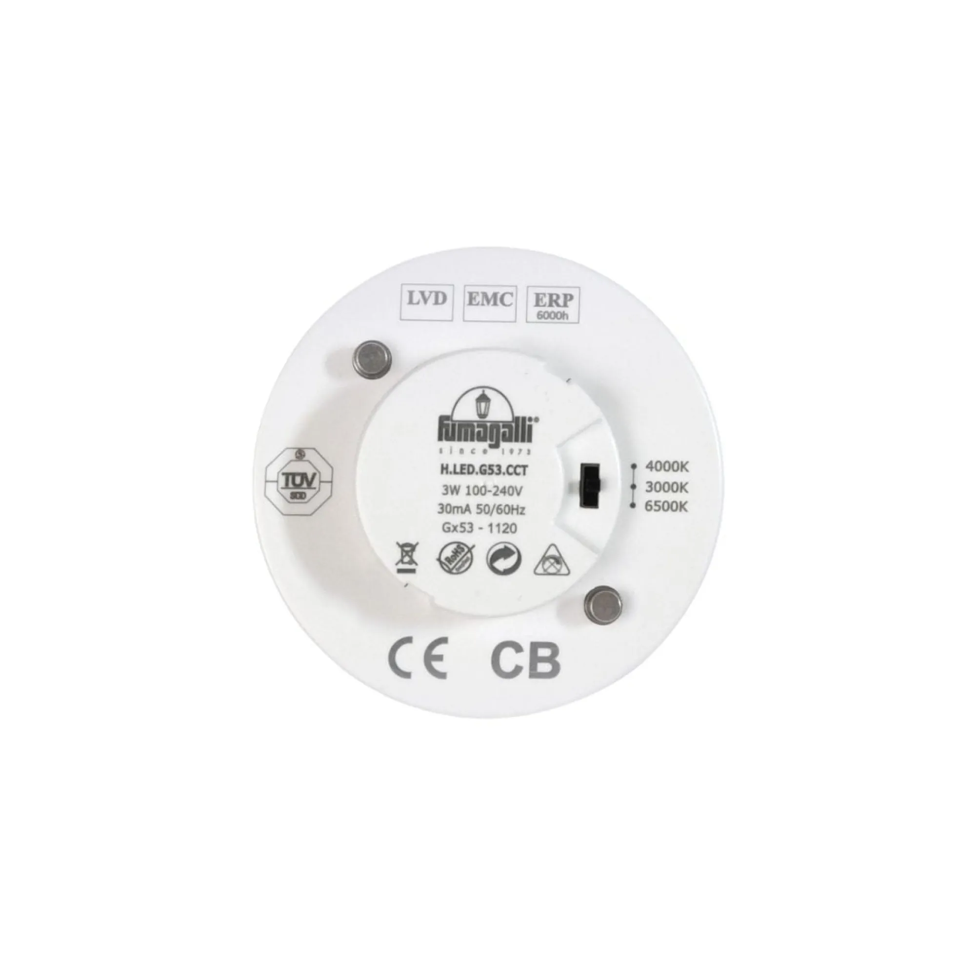 Aplique de pared exterior FUMAGALLI "TOMMY-EL" - GX53 - 3W - CCT