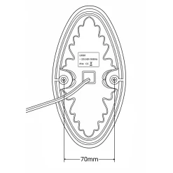 Aplique de pared exterior globo "NAUTA" - E27 - IP44