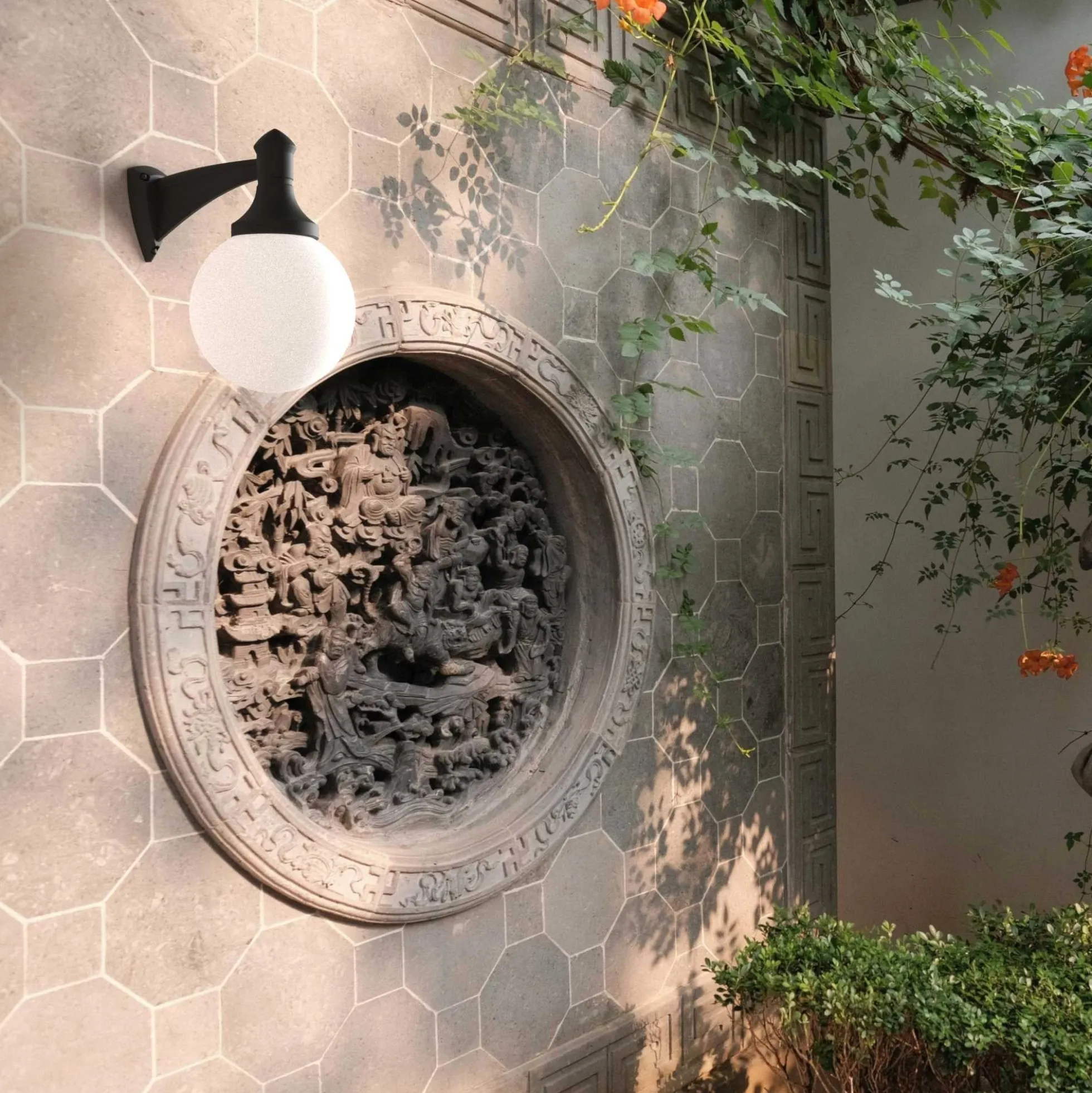 Aplique de pared exterior "GLOBE 400 MODERN" de FUMAGALLI - E27