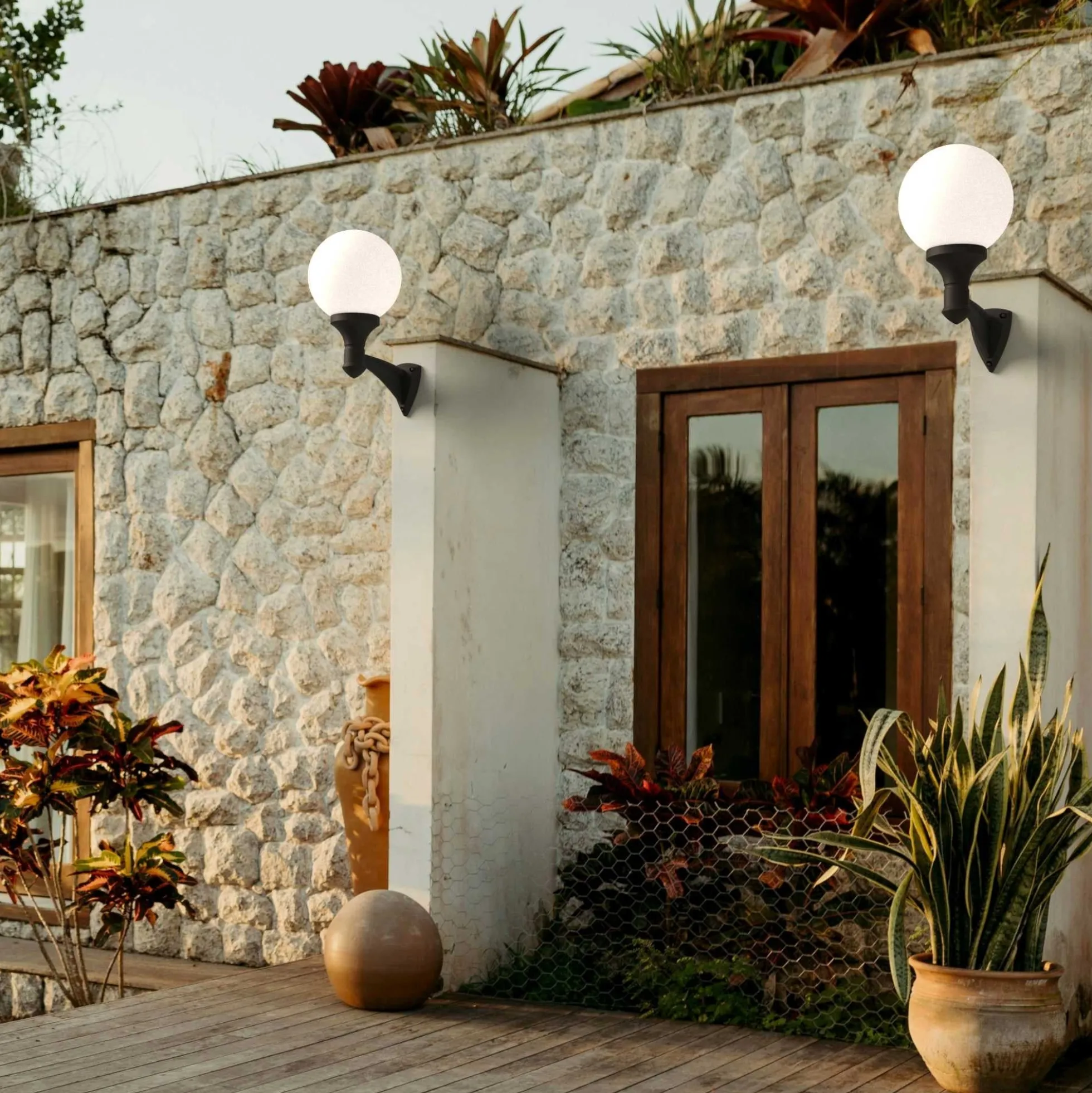 Aplique de pared exterior "GLOBE 400 MODERN" de FUMAGALLI - E27