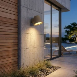 Aplique de pared exterior LED "ALBA" - Bombilla GU10 5W incluida
