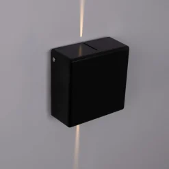 Aplique de pared exterior LED cuadrado 