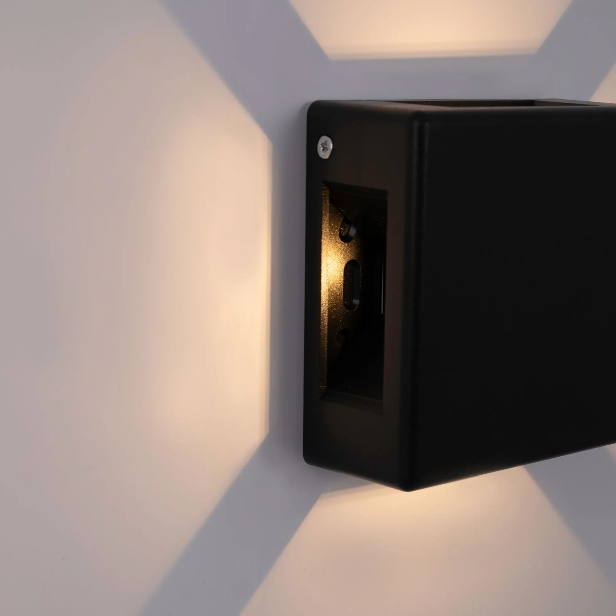 Aplique de pared exterior LED cuadrado "Square 4" - 6W - IP54