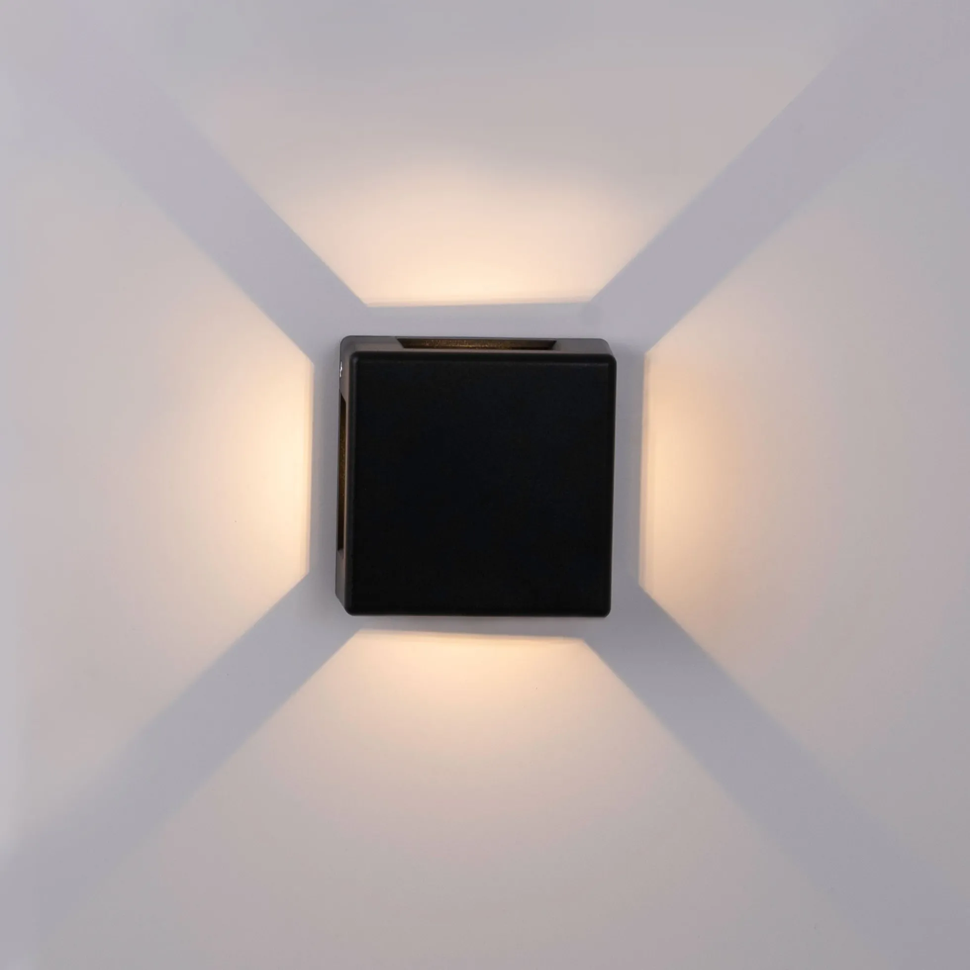 Aplique de pared exterior LED cuadrado "Square 4" - 6W - IP54