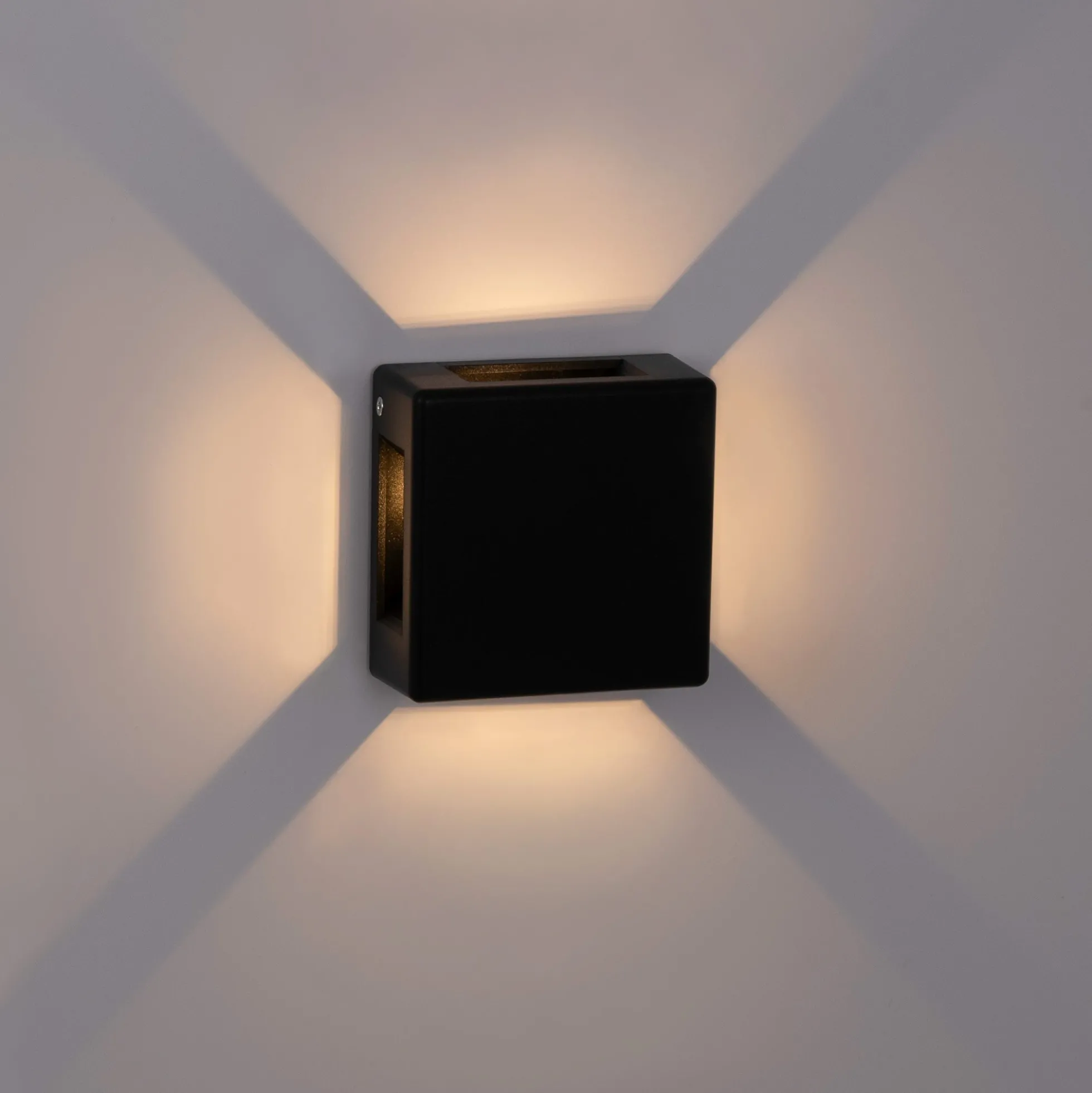 Aplique de pared exterior LED cuadrado "Square 4" - 6W - IP54