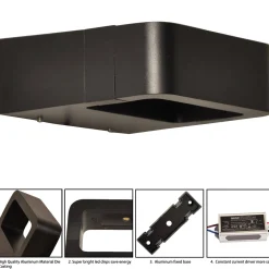 Aplique de pared exterior LED