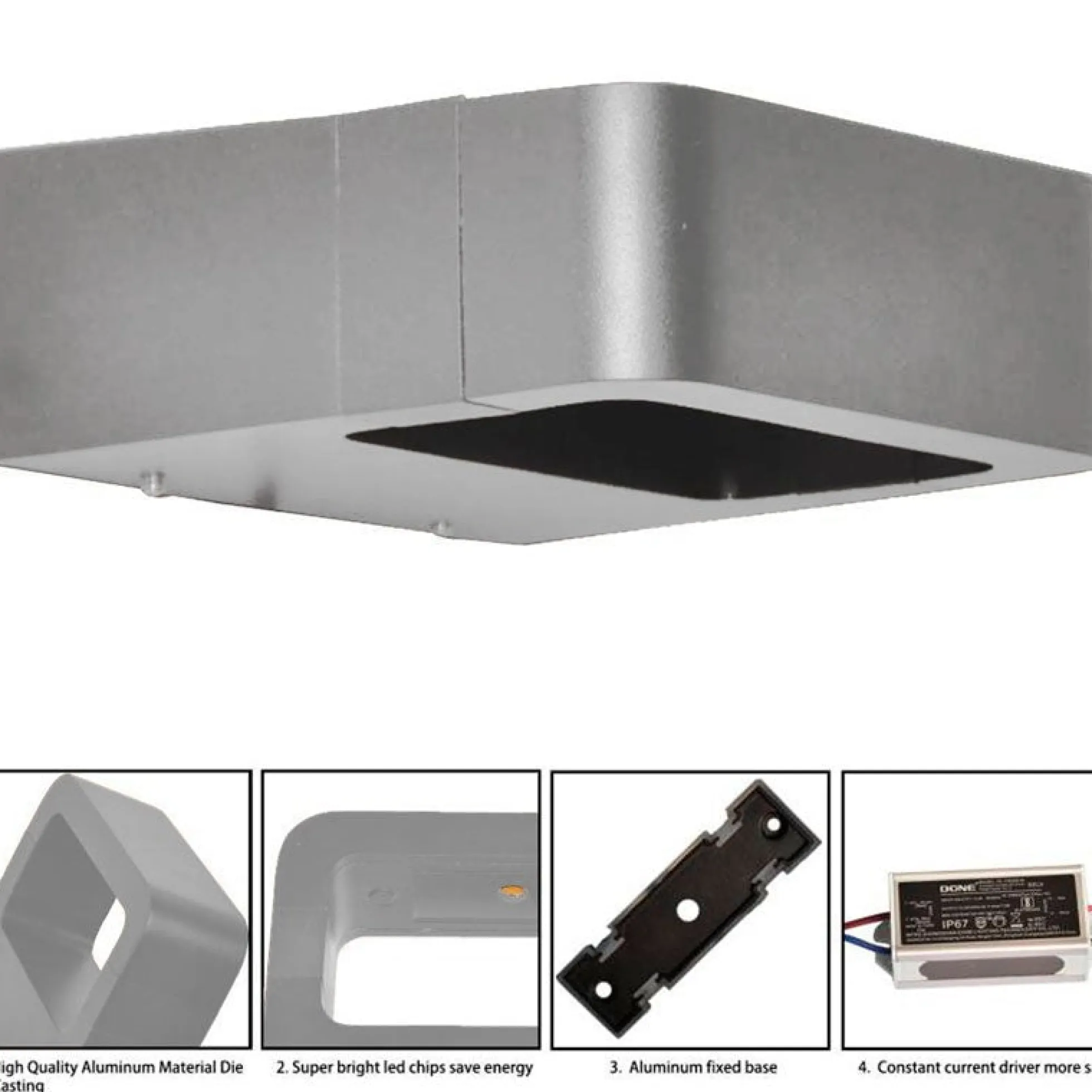 Aplique de pared exterior LED "KURRT" - 7W - IP65