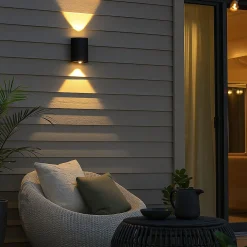 Aplique de pared exterior moderno LED bidireccional