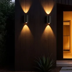 Aplique de pared exterior moderno LED bidireccional