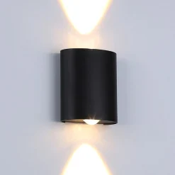 Aplique de pared exterior moderno LED bidireccional