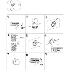 Aplique de pared exterior orientable "Stan" - 12,5W - 3000K - IP54