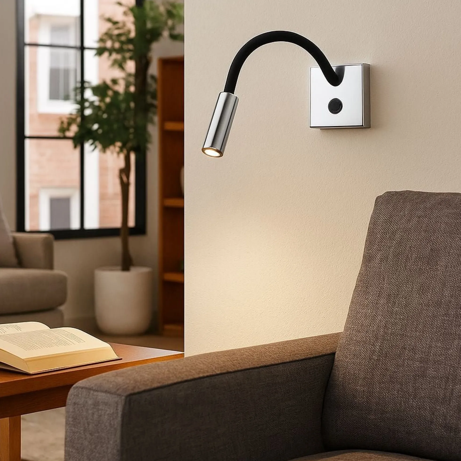Aplique de pared flexible para lectura "Hale" - 3W