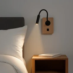 Aplique de pared flexible para lectura