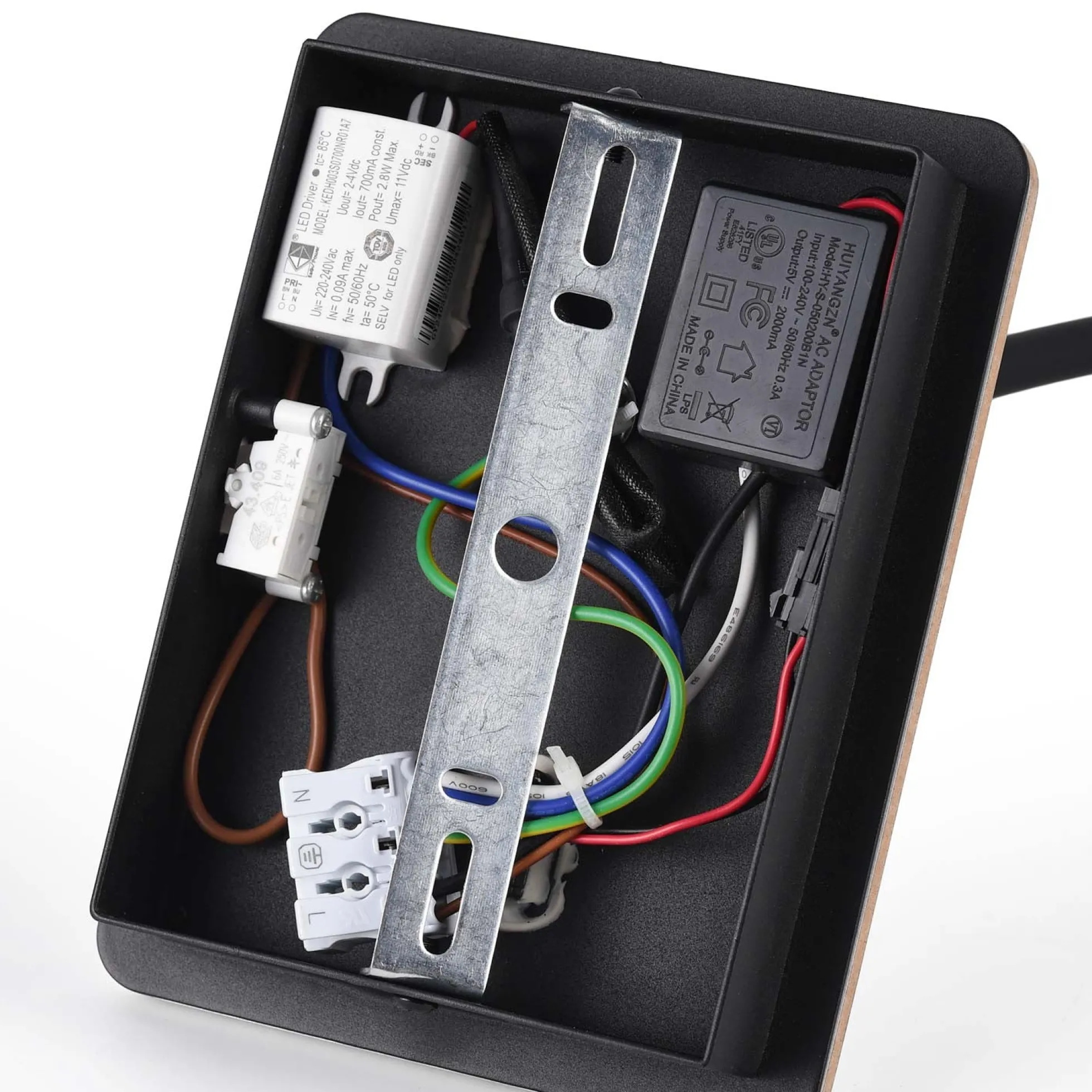 Aplique de pared flexible para lectura "LONDON" - Chip CREE - 3W - USB+USBC
