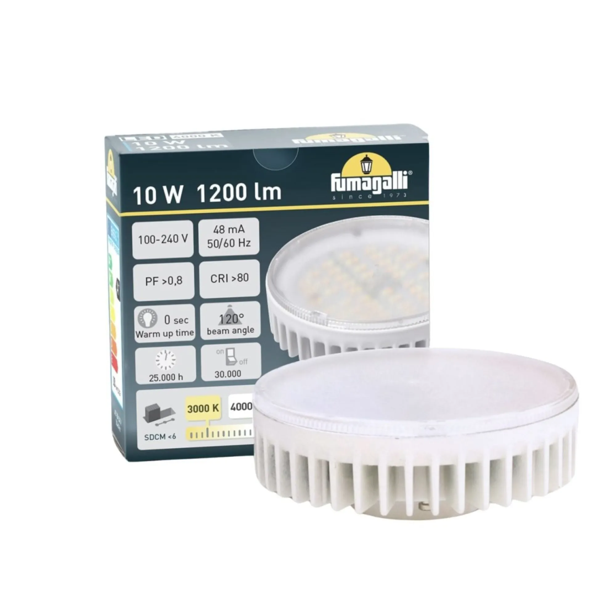 Aplique de pared FUMAGALLI "ELISA WALL" - GX53 - 10W - CCT