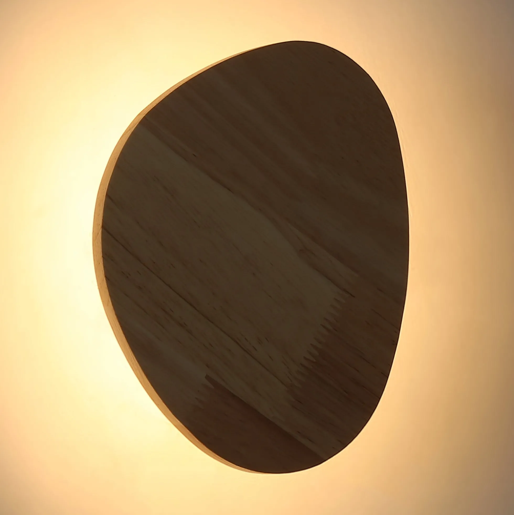 Aplique de pared interior de madera "Eclipse 3" 12W - Luz cálida
