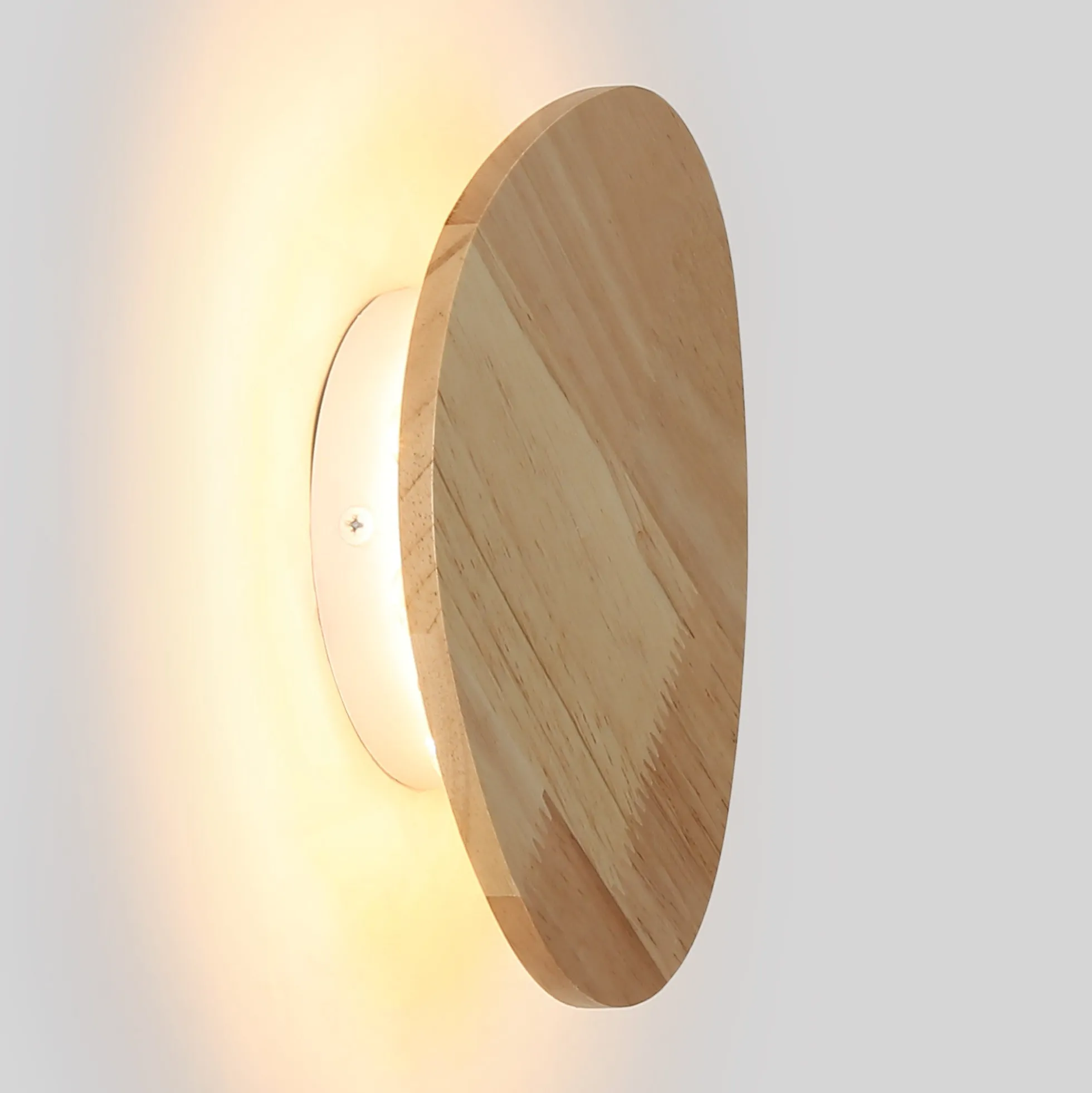 Aplique de pared interior de madera "Eclipse 3" 12W - Luz cálida