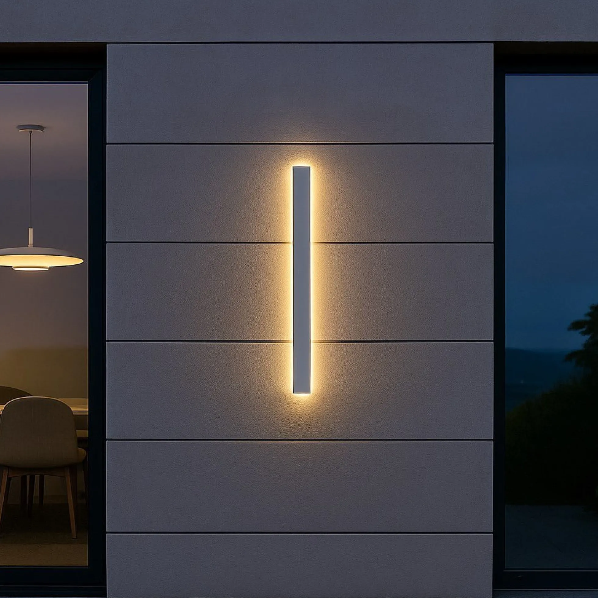 Aplique de pared interior/exterior - 14W - 2700K - 700mm - IP65