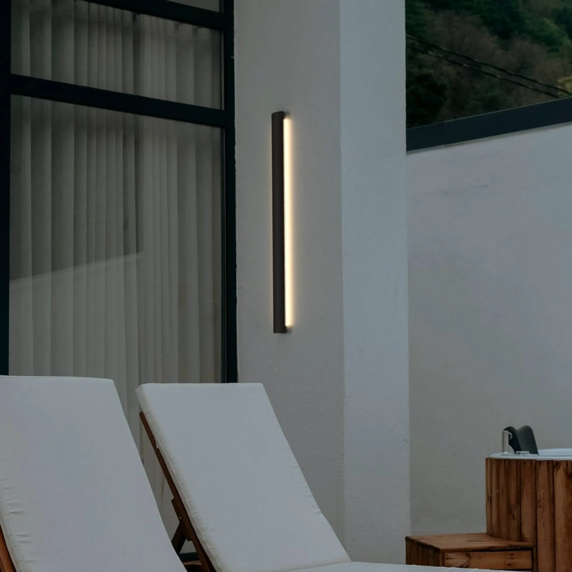 Aplique de pared interior/exterior - 14W - 2700K - 700mm - IP65