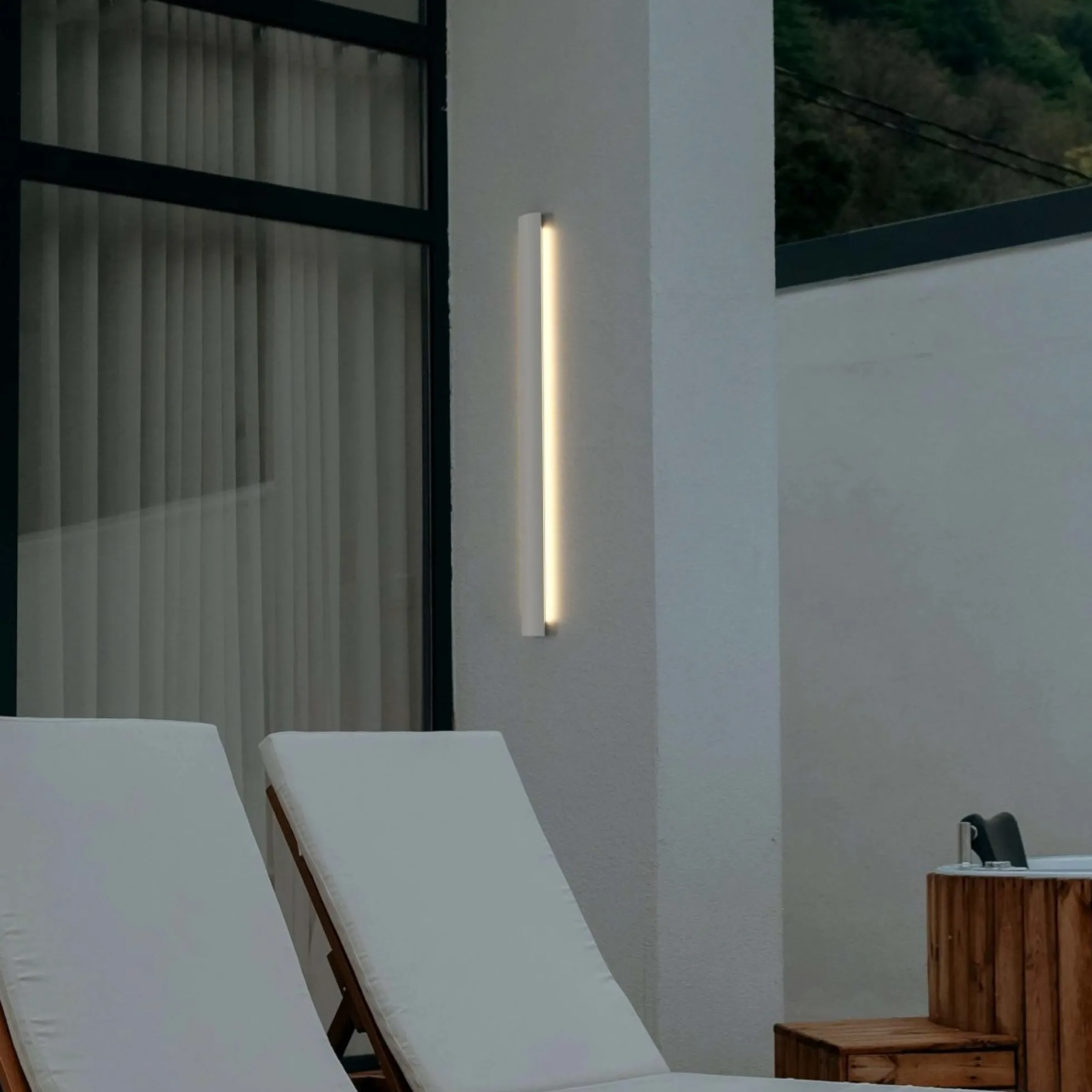 Aplique de pared interior/exterior - 14W - 2700K - 700mm - IP65