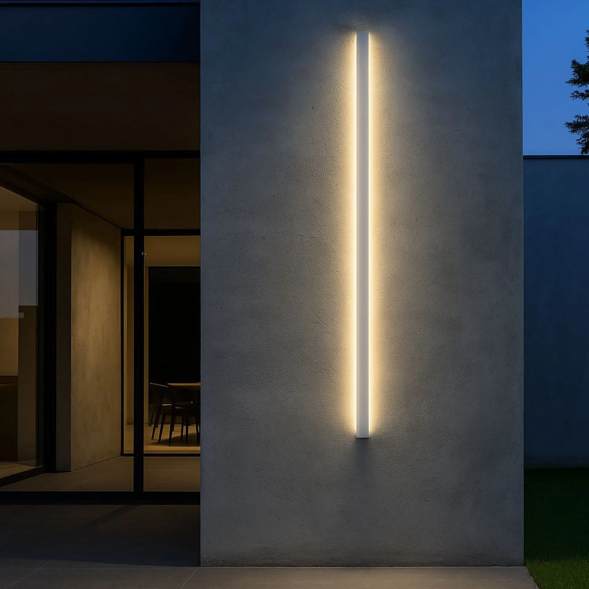Aplique de pared interior/exterior - 36W - 2700K - 1800mm - IP65
