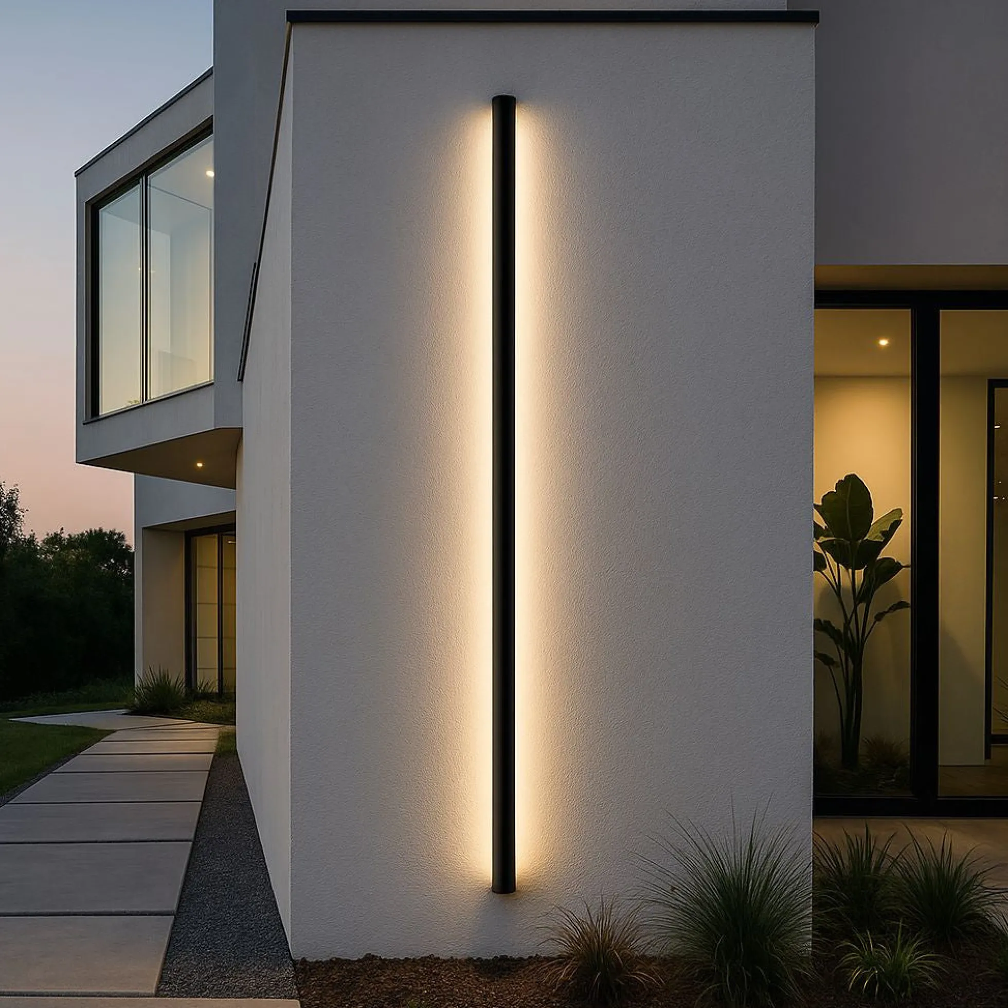Aplique de pared interior/exterior - 36W - 2700K - 1800mm - IP65