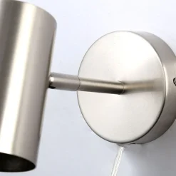 Aplique de pared interior orientable "Ben" con cable y enchufe - E27