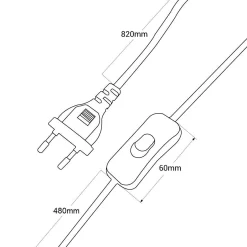 Aplique de pared interior orientable