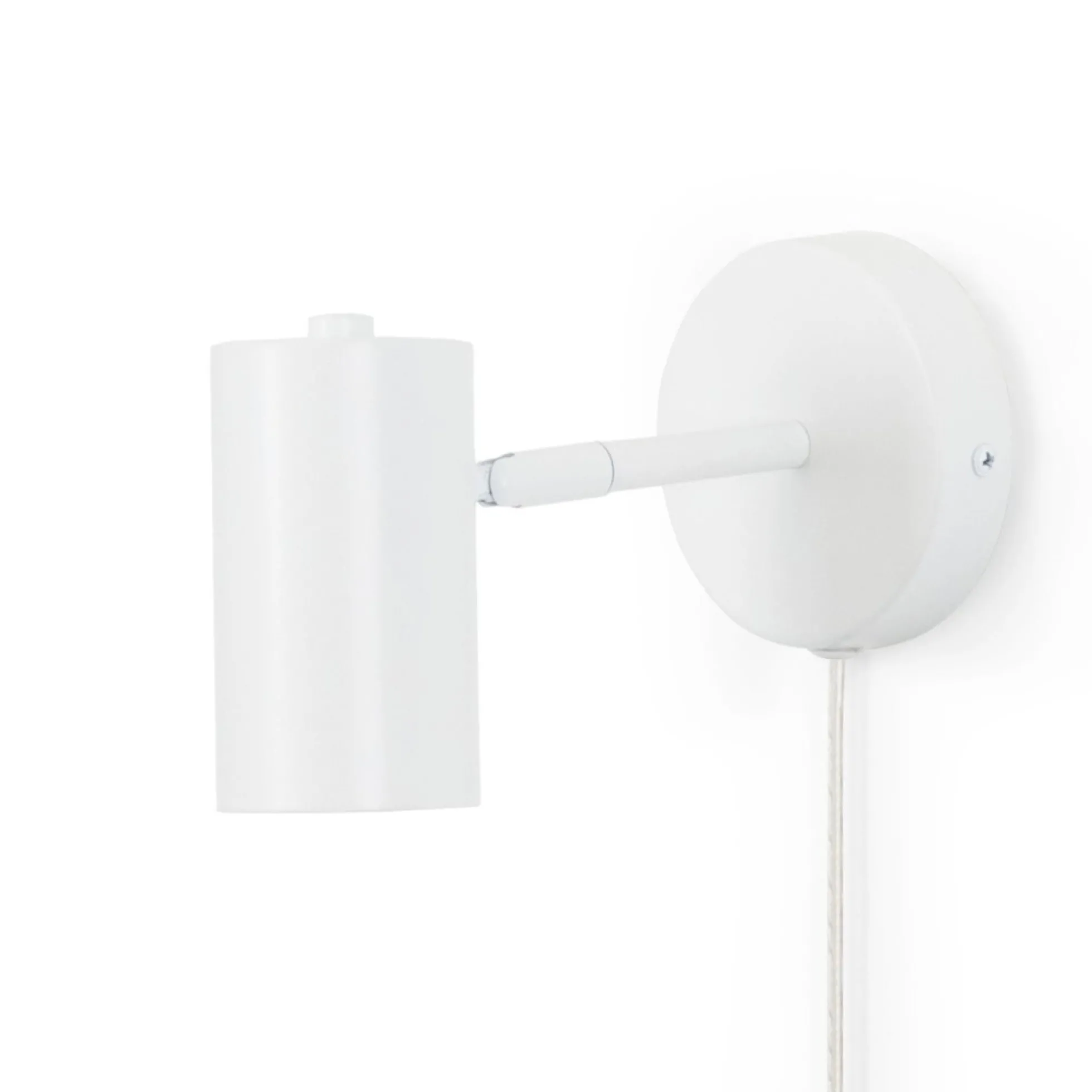 Aplique de pared interior orientable "Ben" con cable y enchufe - E27