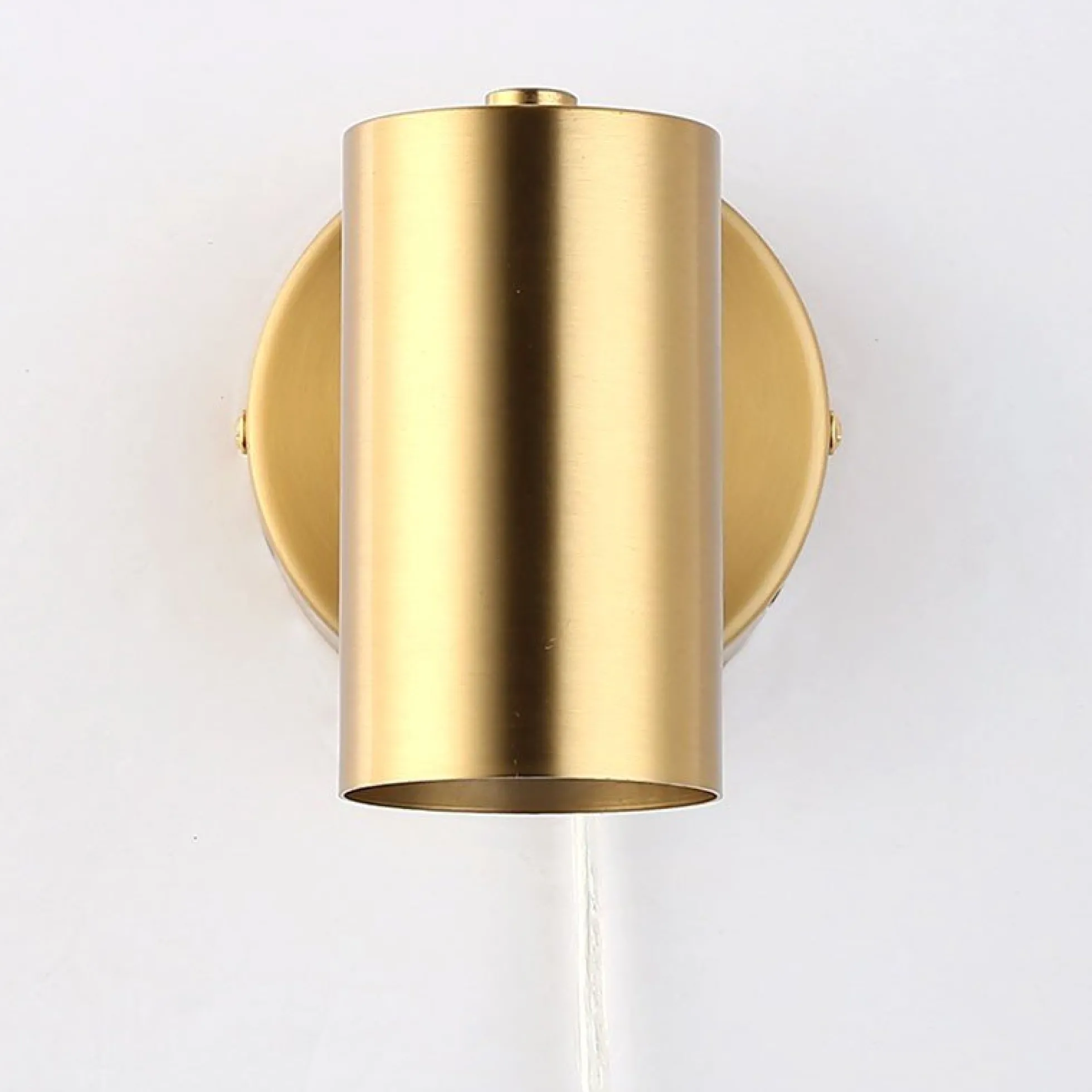 Aplique de pared interior orientable "Ben" con cable y enchufe - E27