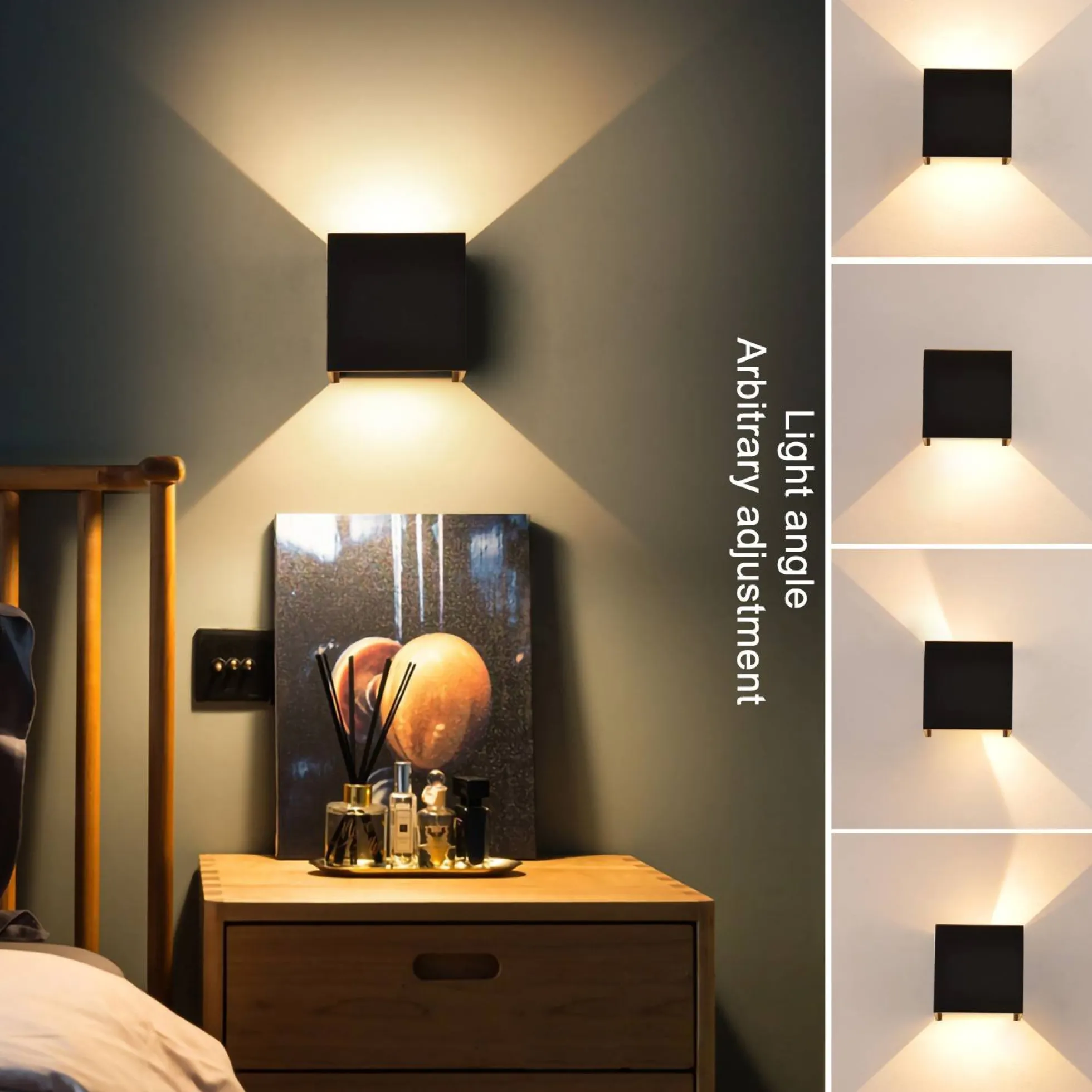 Aplique de pared "KURTIN" 6W apertura de luz regulable