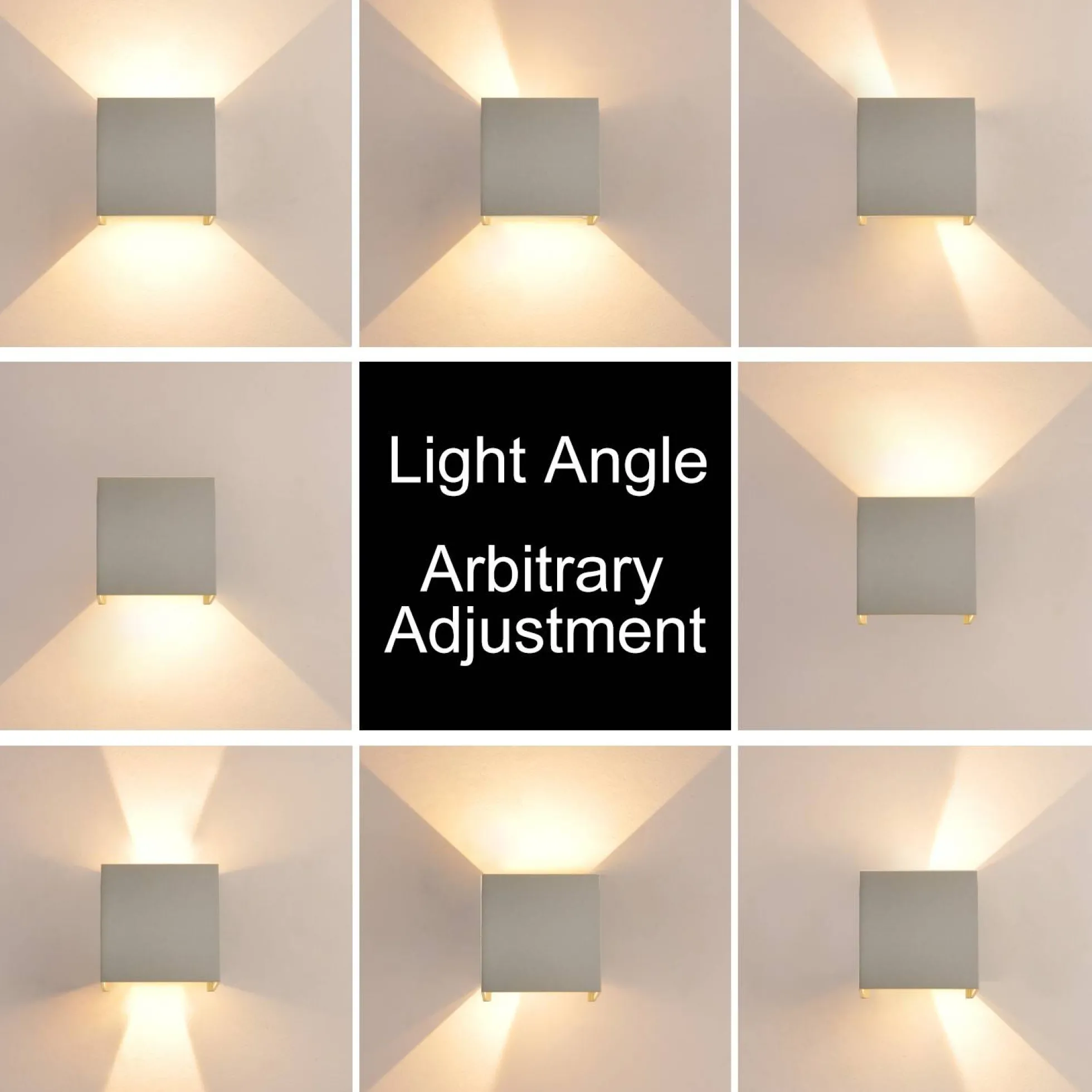 Aplique de pared "KURTIN" 6W apertura de luz regulable