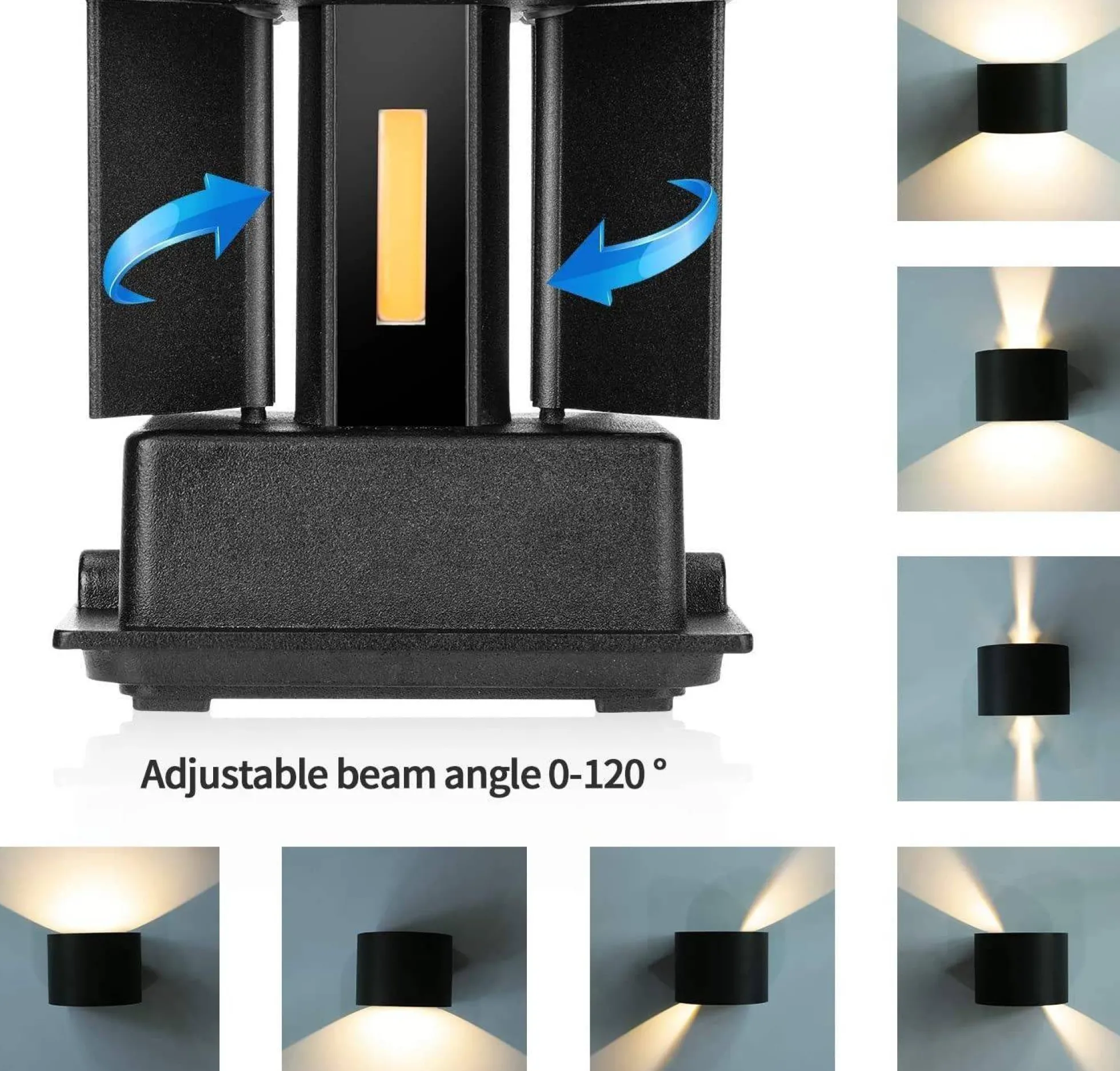 Aplique de pared "LAT" 6W apertura de luz regulable